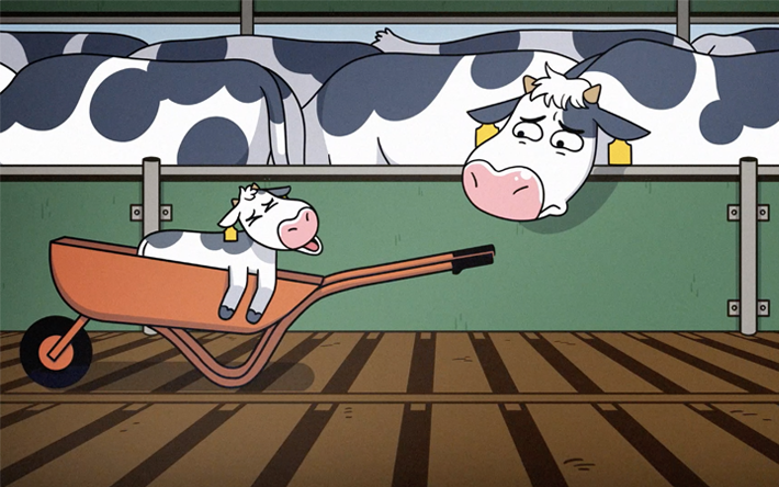 Help jij mee om het leed van kalfjes op tv te krijgen?