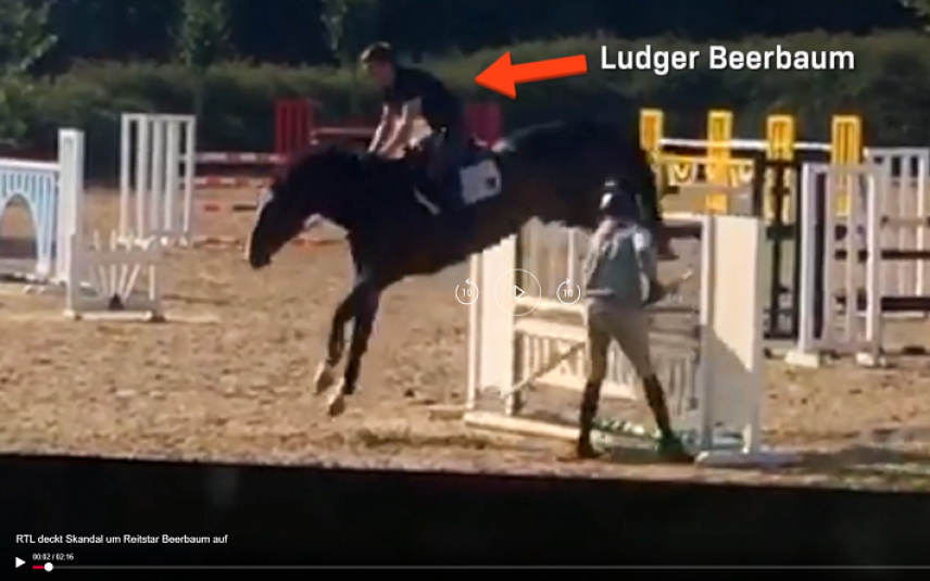 Olympisch ruiter Beerbaum mishandelt paarden