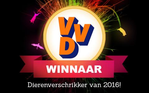 VVD wint verkiezing Dierenverschrikker 2016