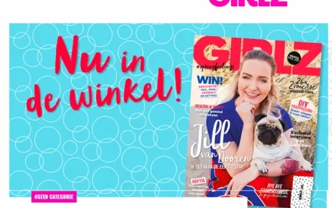 Tijdschrift Girlz en de mopshondcover