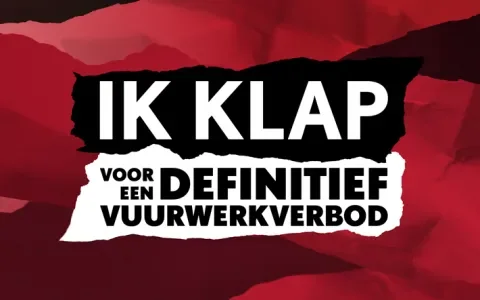 Campagne voor een definitief vuurwerkverbod, voor dier én milieu